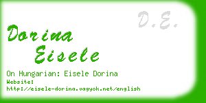 dorina eisele business card